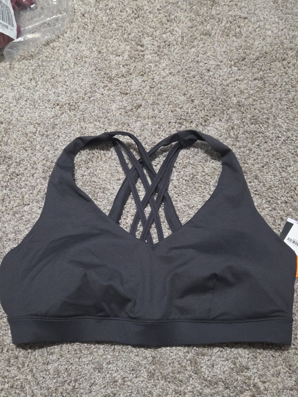 Ideology Black Crisscross Sports Bra